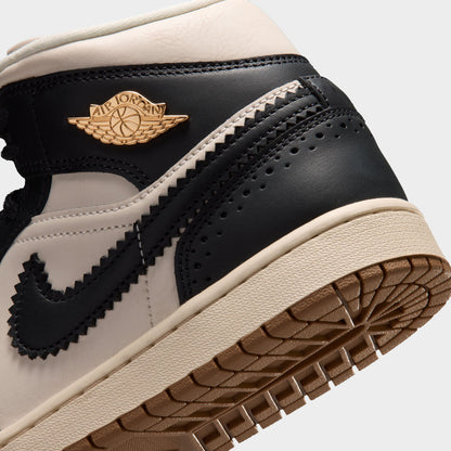 Jordan Women's 1 Mid SE Off Noir / Chalk - Chalk