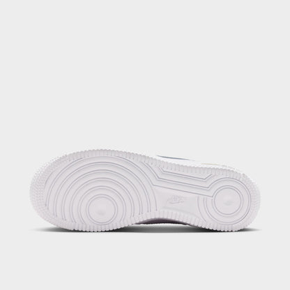 Nike Air Force 1 GS White / Desert Khaki - Metallic Silver