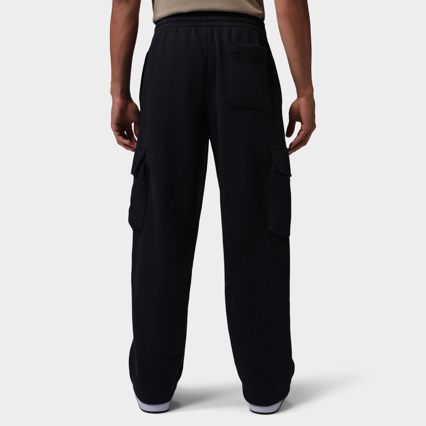 Jordan Brooklyn Oversized Fleece Cargo Pants / Black