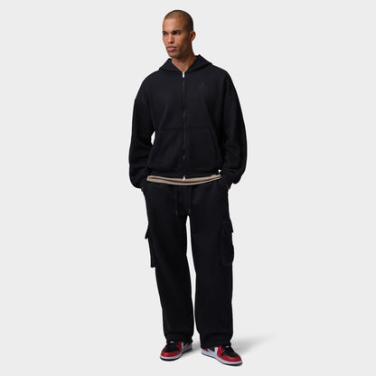 Jordan Brooklyn Oversized Fleece Cargo Pants / Black