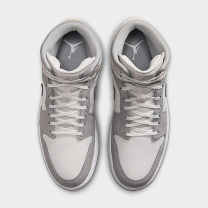 Jordan 1 Mid SE Summit White / Light Smoke Grey - Phantom