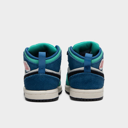 Jordan 1 Mid TD Chalk / University Red - True Blue