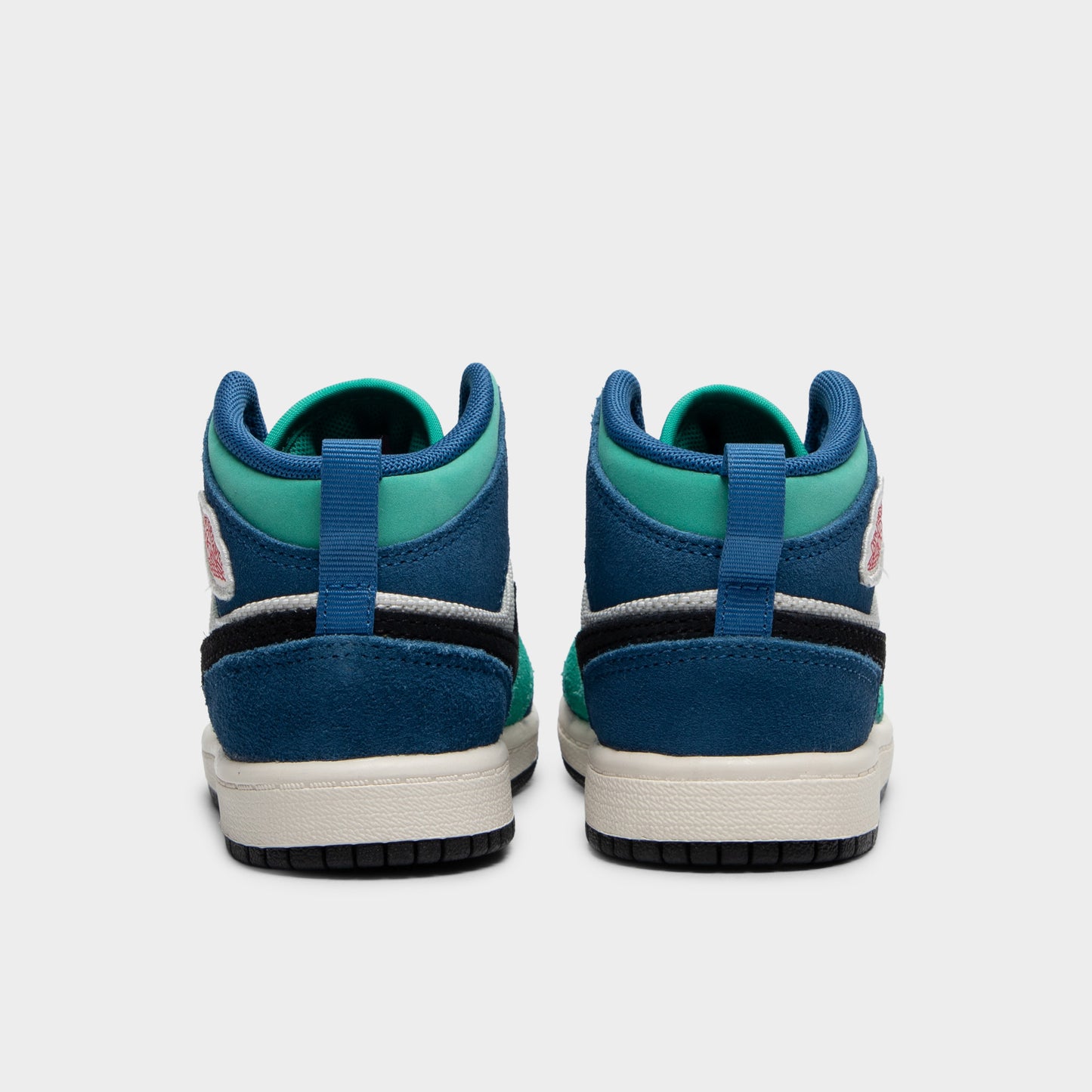 Jordan 1 Mid SE PS Craie / Rouge Universitaire - Véritable Bleu