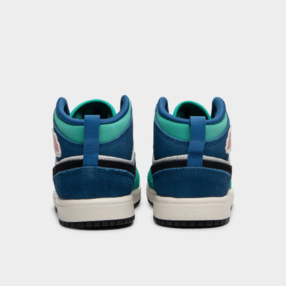 Jordan 1 Mid SE PS Craie / Rouge Universitaire - Véritable Bleu