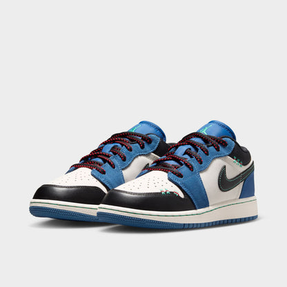 Jordan 1 Low SE GS True Blue / Black - University Red