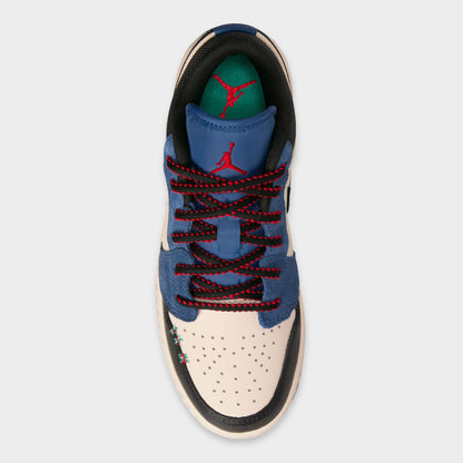 Jordan 1 Low SE GS True Blue / Black - University Red