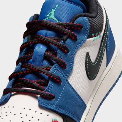 Jordan 1 Low SE GS True Blue / Black - University Red