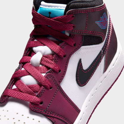 Jordan 1 Mid SE GS Betterave Sucrée / Rose du Désert - Noir Cassé