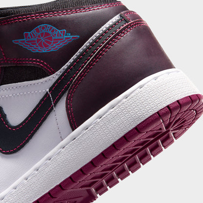 Jordan 1 Mid SE GS Betterave Sucrée / Rose du Désert - Noir Cassé
