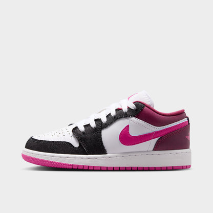 Jordan 1 Low SE GS Off Noir / Desert Pink- White