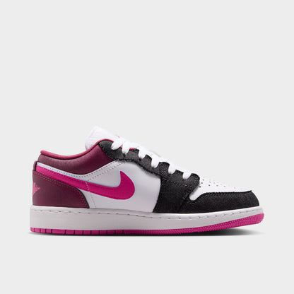 Jordan 1 Low SE GS Off Noir / Desert Pink- White