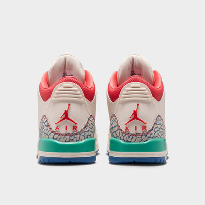 Jordan 3 Retro GS Chalk / Track Red - True Blue