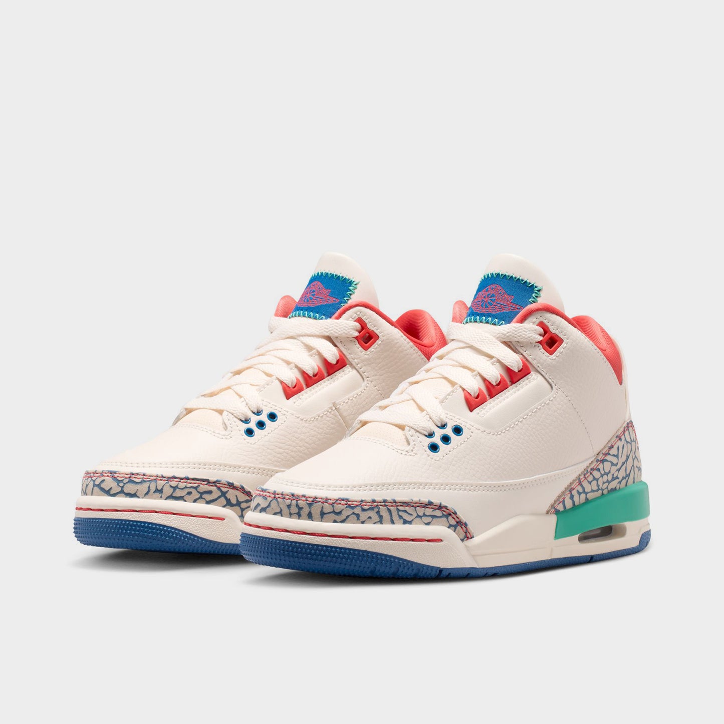 Jordan 3 Retro GS Chalk / Track Red - True Blue