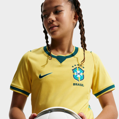 Nike Juniors' Brazil Home Jersey / Yellow