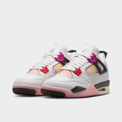 Jordan 4 Retro Charms GS Blanc Cassé / Anthracite - Gris Neutre