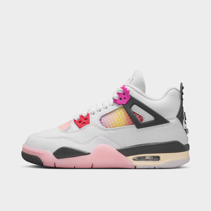 Jordan 4 Retro Charms GS Blanc Cassé / Anthracite - Gris Neutre