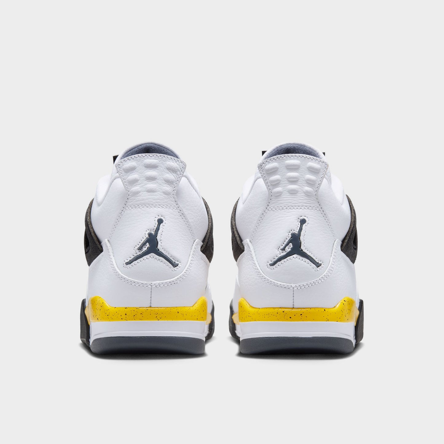 Jordan 4 Retro White / Tour Yellow - Dark Blue Grey
