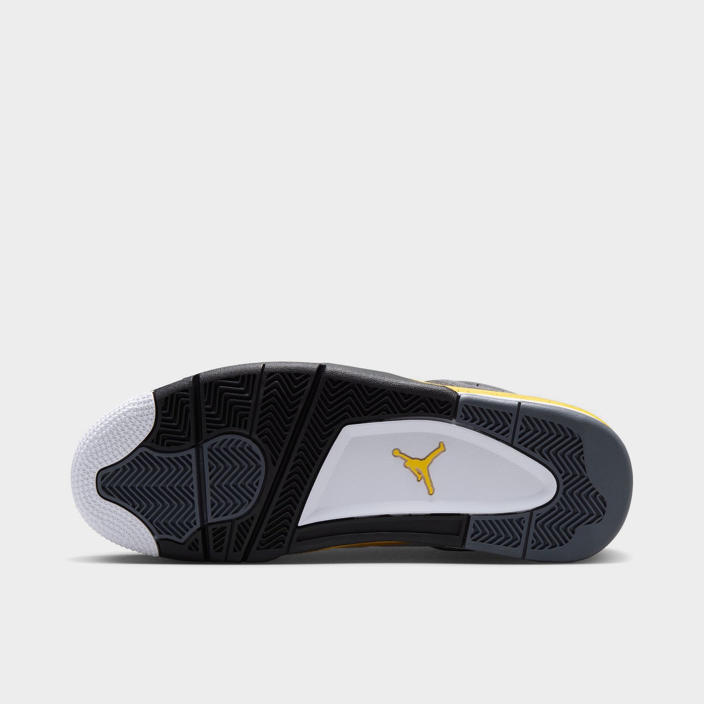Jordan 4 Retro White / Tour Yellow - Dark Blue Grey