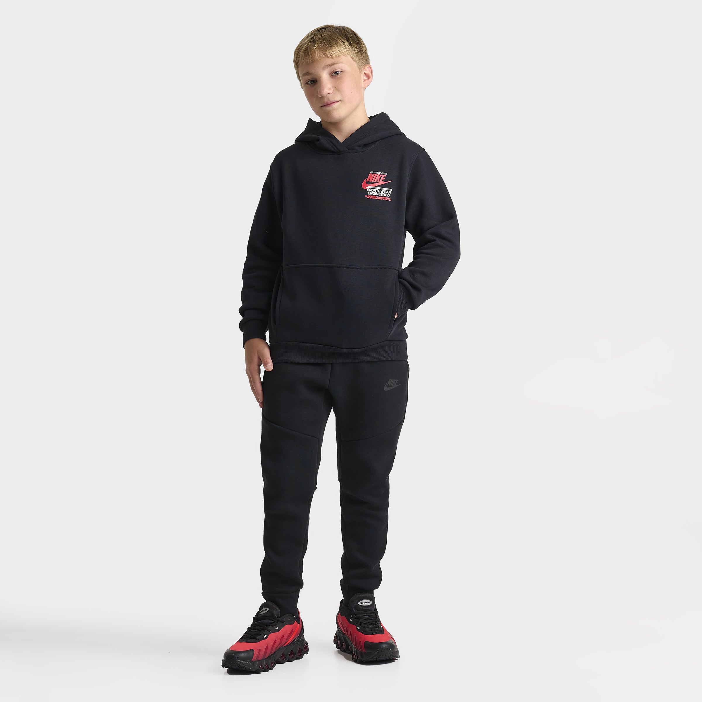 Nike Sportswear Juniors' Graphic Fleece Club Hoodie / Black – JD