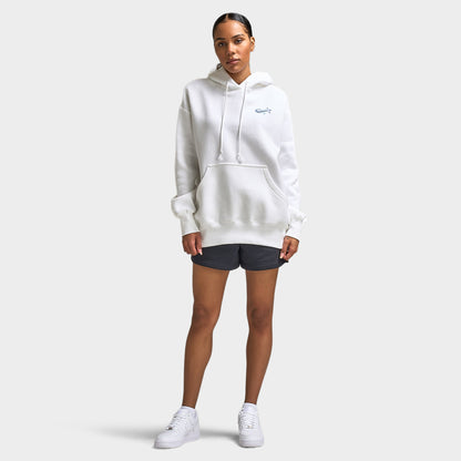 Nike Sportswear Women's Phoenix Fleece Oversized Airbush Hoodie /  White / Lapis
