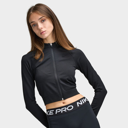 Nike Women's Pro Seamless Full-Zip Training Top / Black