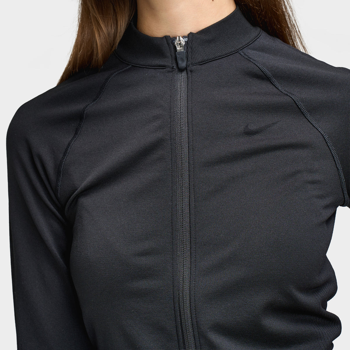 Nike Women's Pro Seamless Full-Zip Training Top / Black