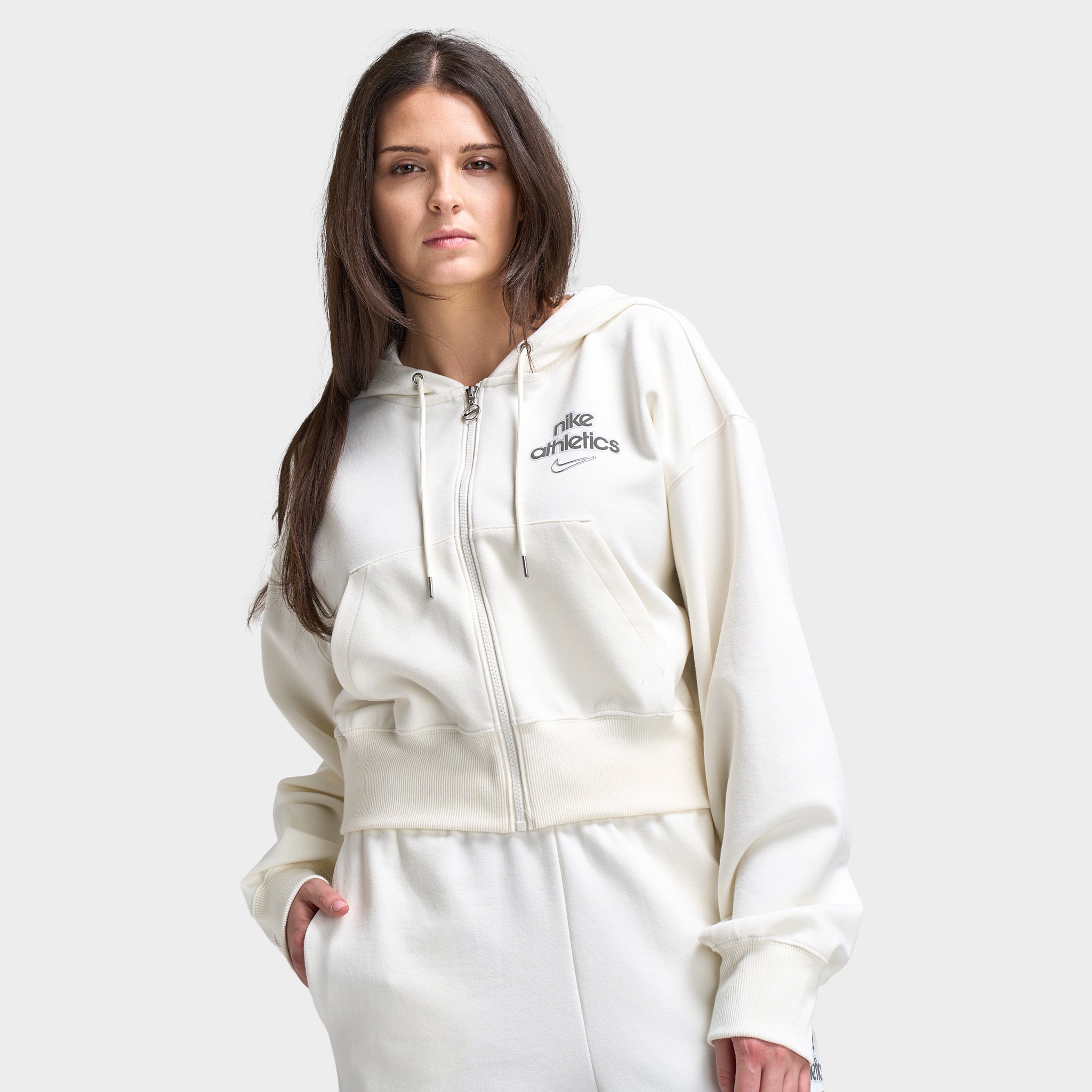 フォクシー Athletics Hoodie パーカー Nike Women's Phoenix Fleece Full-Zip Hoodie / Sail – JD Sports