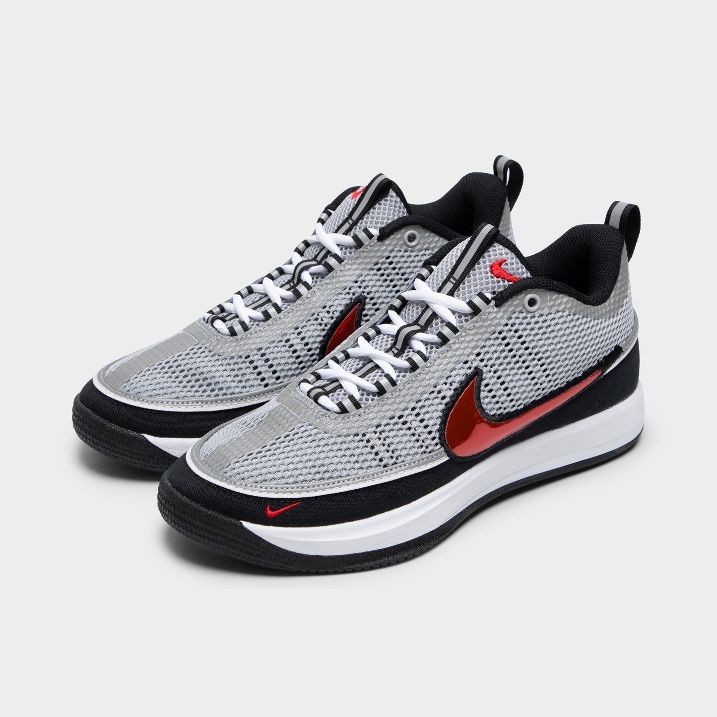 Nike Book 2 SP Metallic Silver / Sport Red - Black