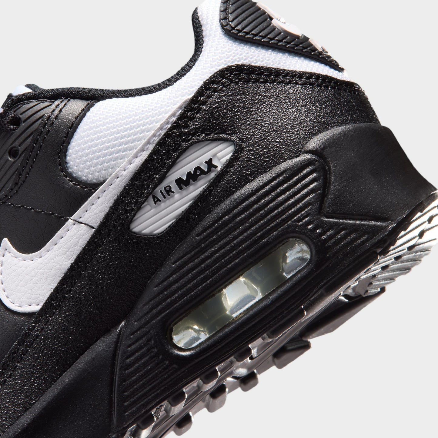 Nike Air Max 90 Mesh GS Noir / Blanc