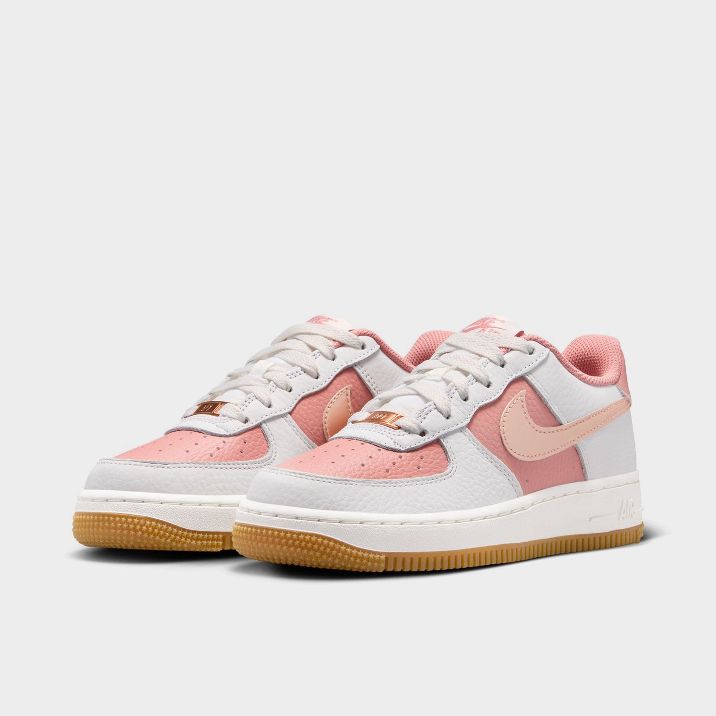 Nike Air Force 1 GS Rust Pink / Metallic Red Bronze - Arctic Punch