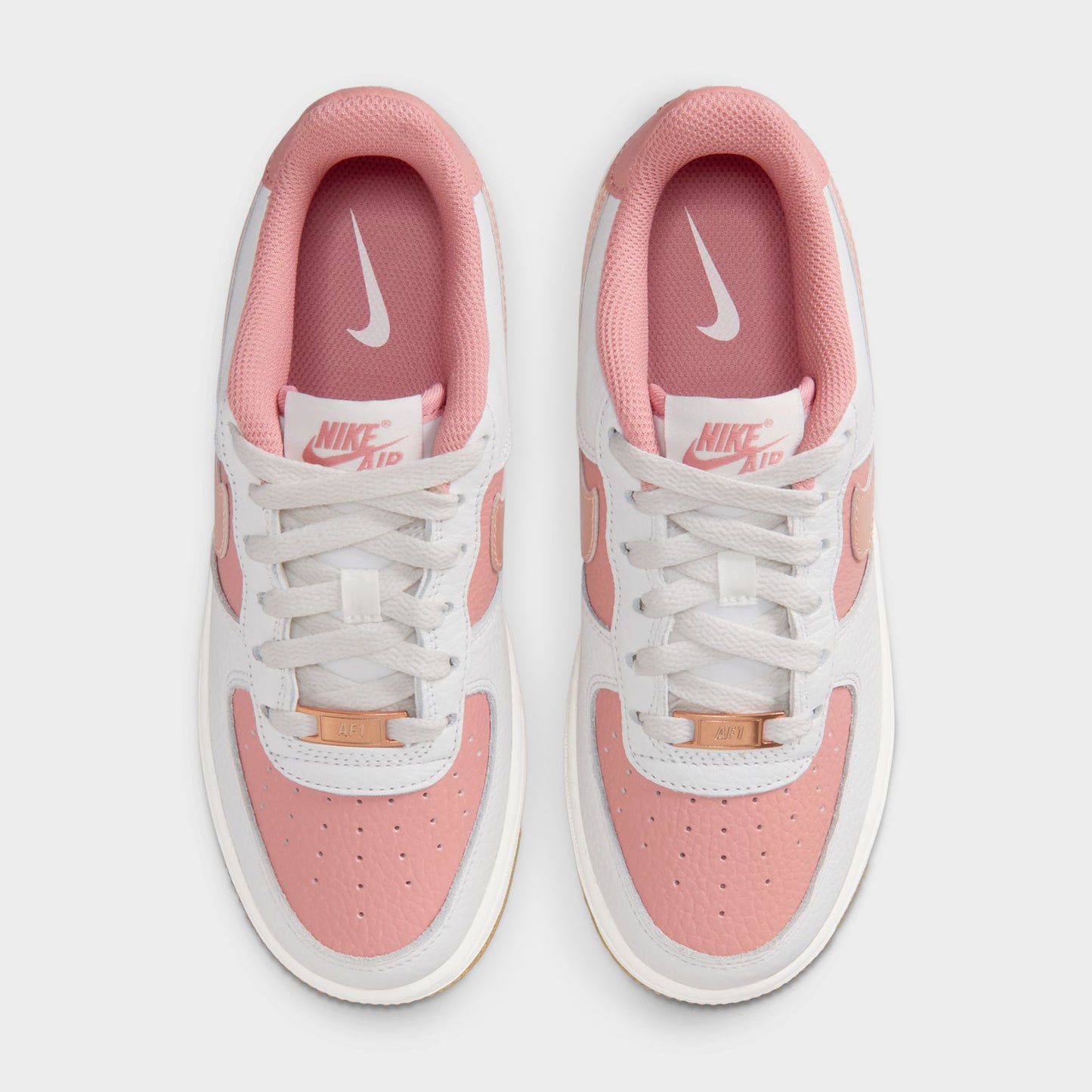 Nike Air Force 1 GS Rust Pink / Metallic Red Bronze - Arctic Punch