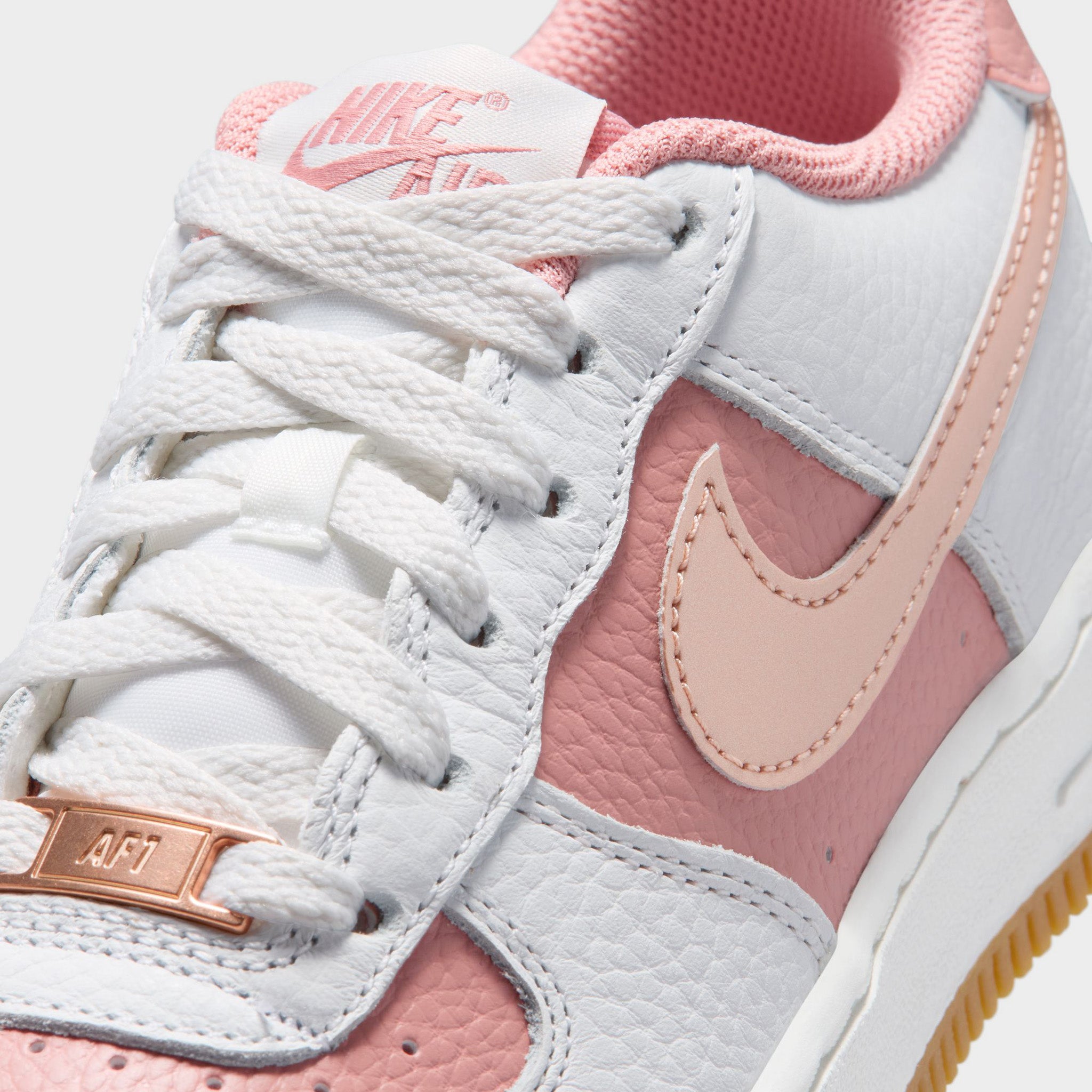 Nike Air Force 1 GS Rust Pink / Metallic Red Bronze - Arctic Punch