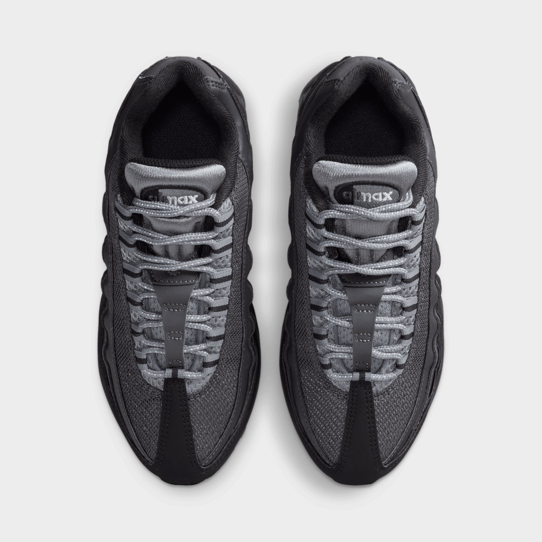 Nike Air Max 95 GS Black / Metallic Silver - Lime – JD Sports