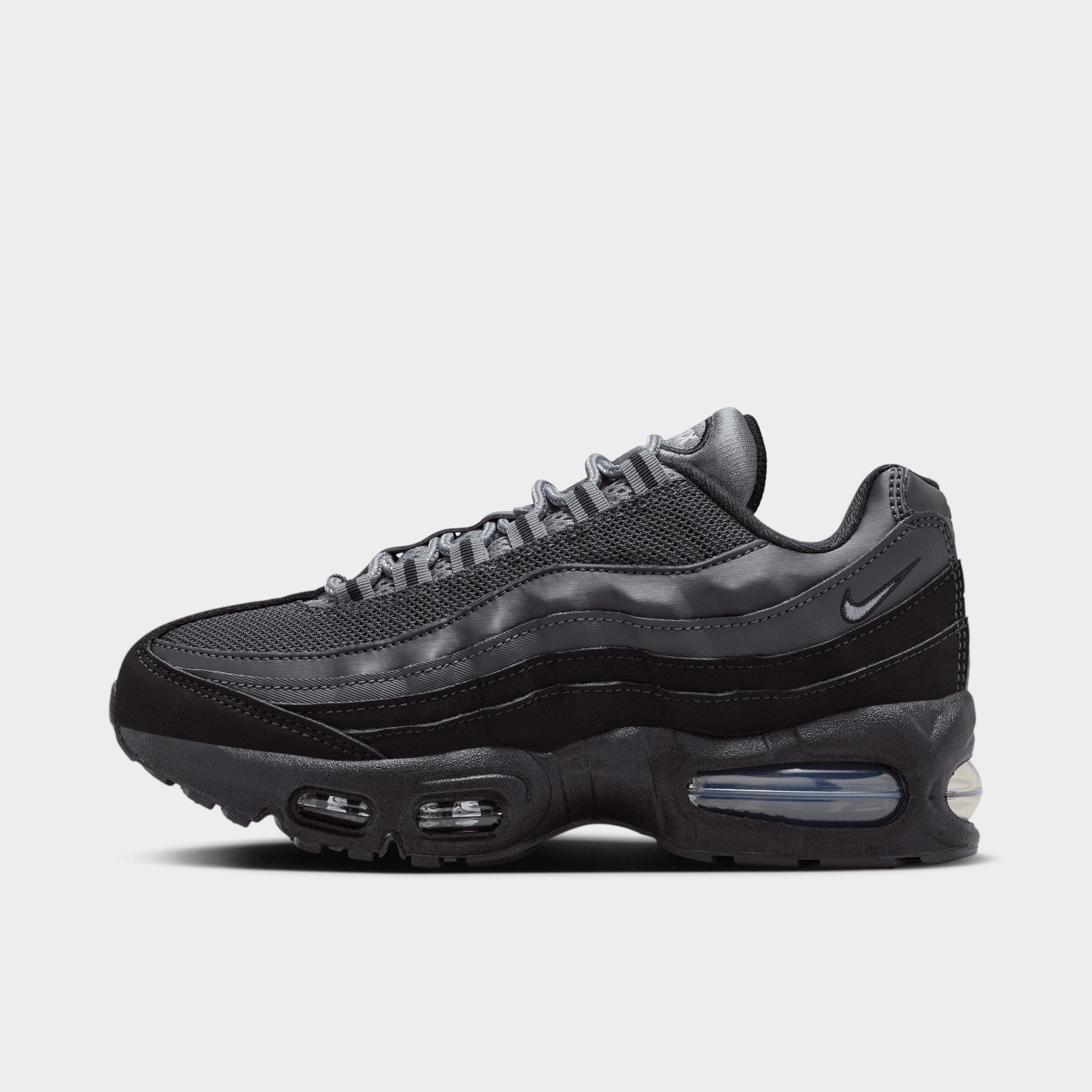 Nike Air Max 95 GS Black / Metallic Silver - Lime – JD Sports