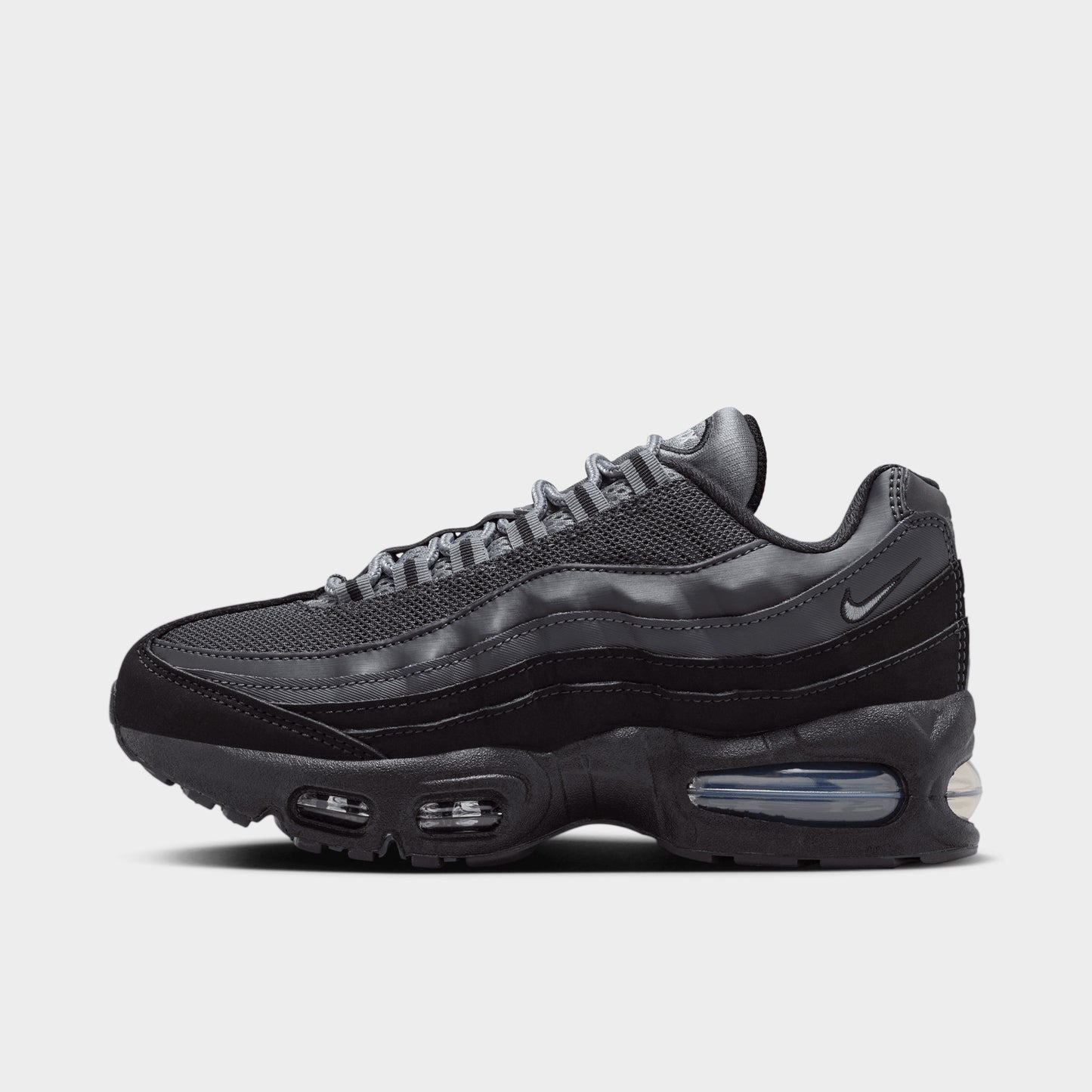 Nike Air Max 95 GS Black / Metallic Silver - Lime