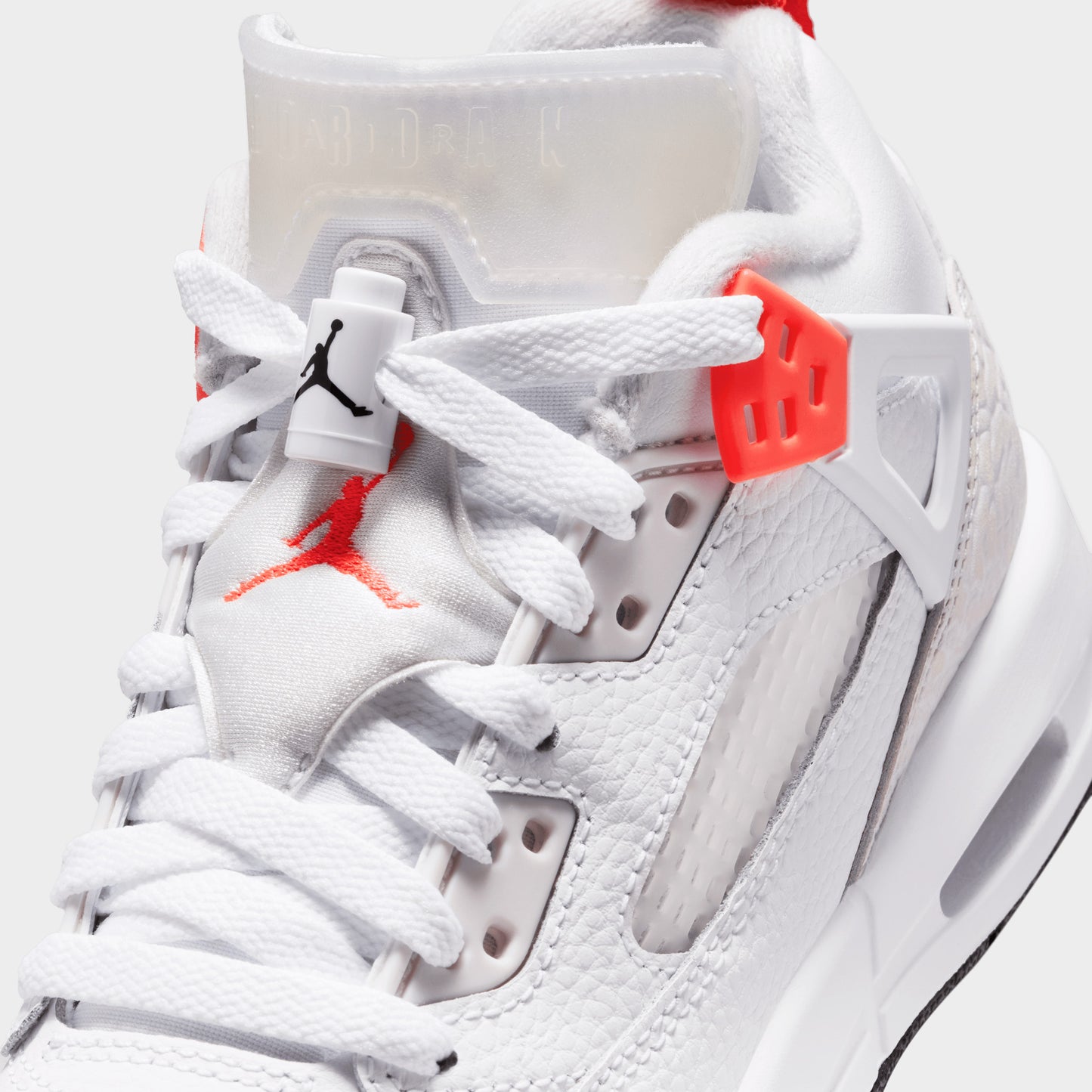 Jordan Spizike Low GS White / Bright Crimson - Vast Grey