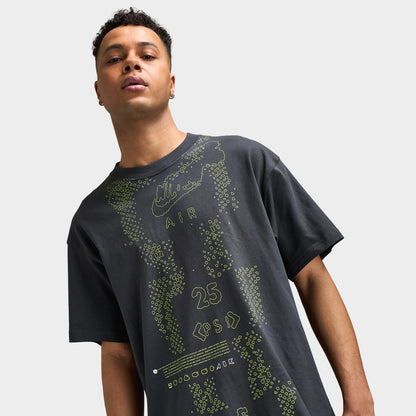 Nike Sportswear Max90 T-Shirt Smoke Grey / Neon Yellow