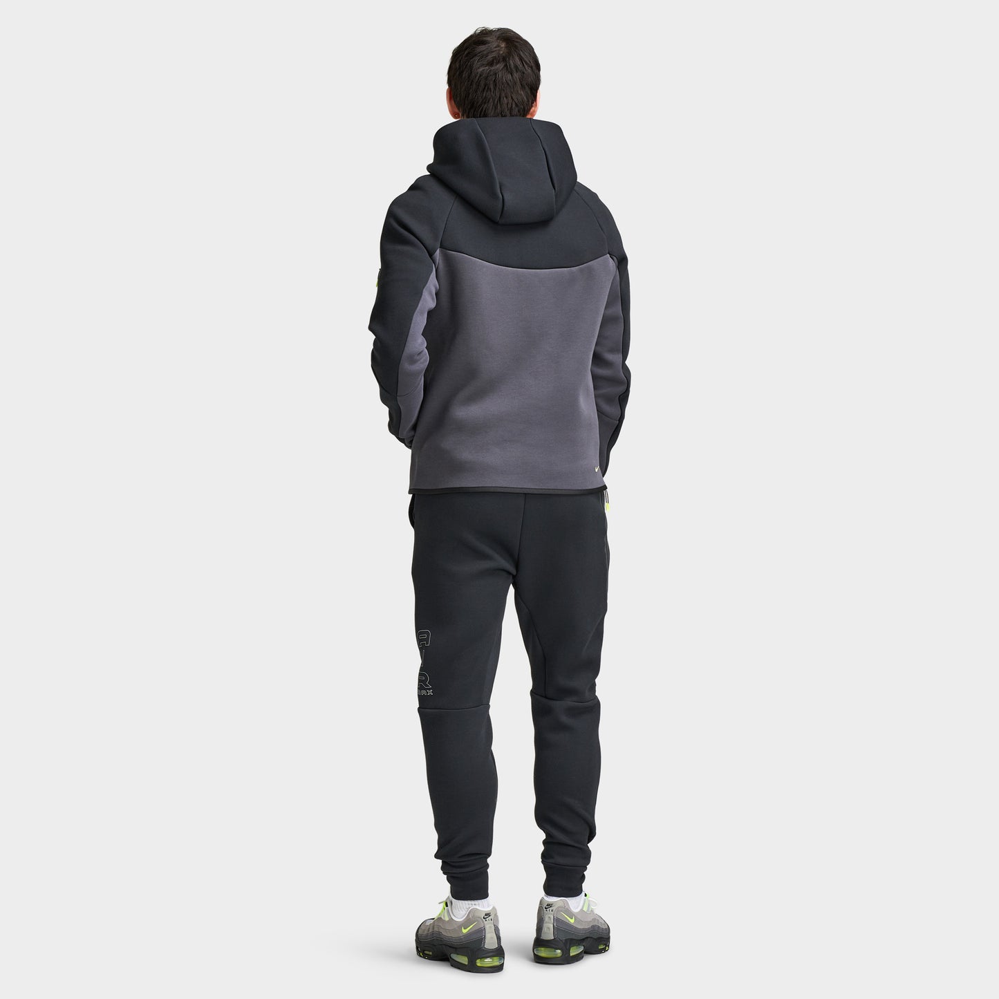 Nike Chandail à capuchon Sportswear molleton MAX 95 Noir / Gris fumée