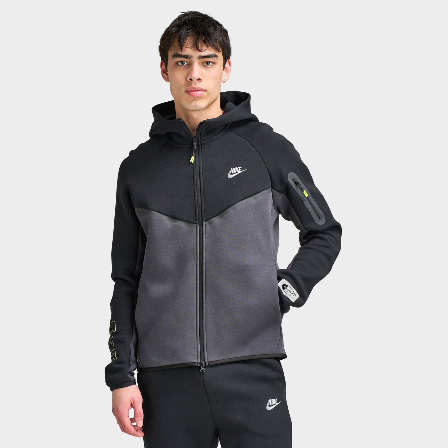 Nike Chandail à capuchon Sportswear molleton MAX 95 Noir / Gris fumée