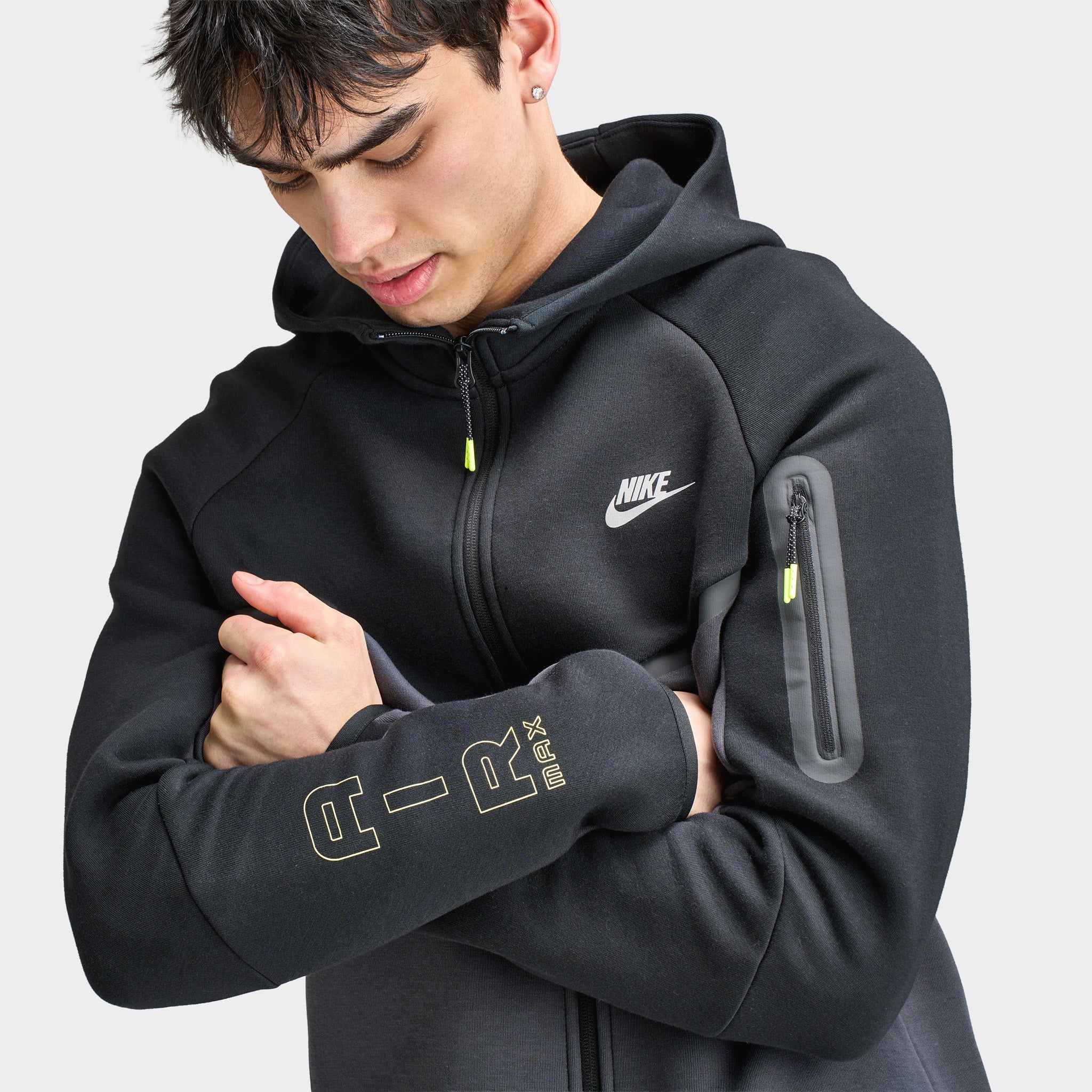 Nike Sportswear Tech Fleece Hoodie MAX 95 Black / Smoke Grey – JD