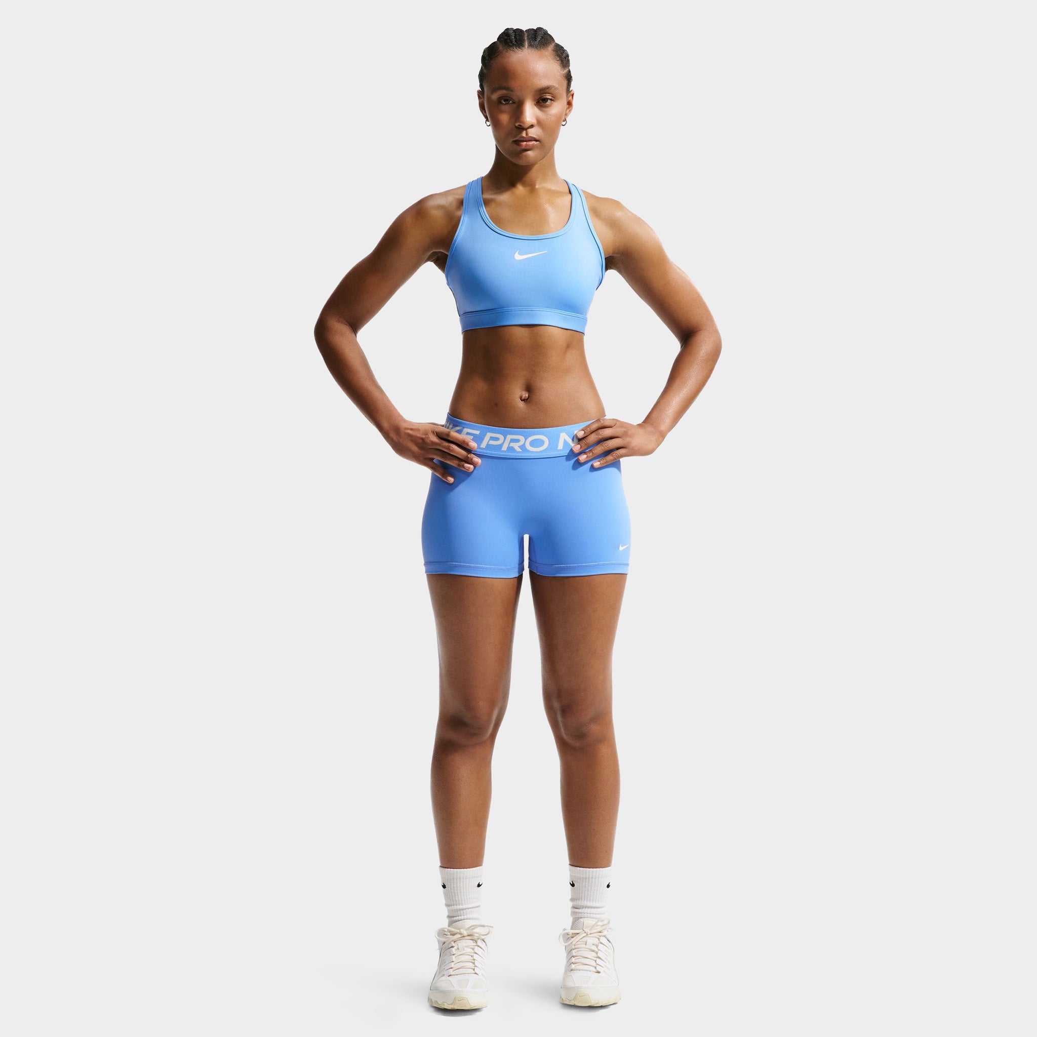 Nike Pro Women's 365 Mid Rise 3in Shorts USM / University Blue