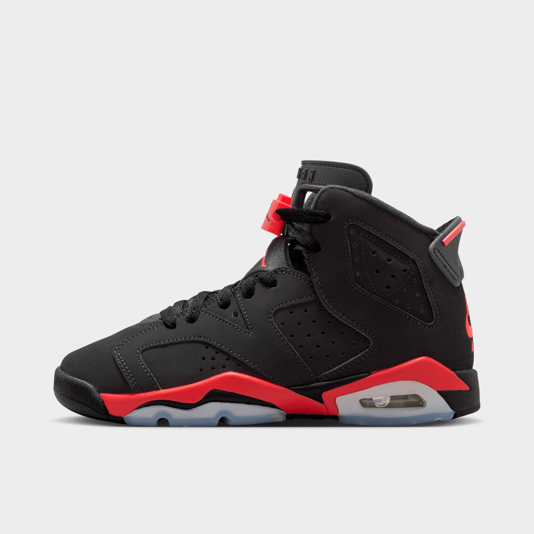 Jordan 6 Retro GS Black / Light Crimson – JD Sports