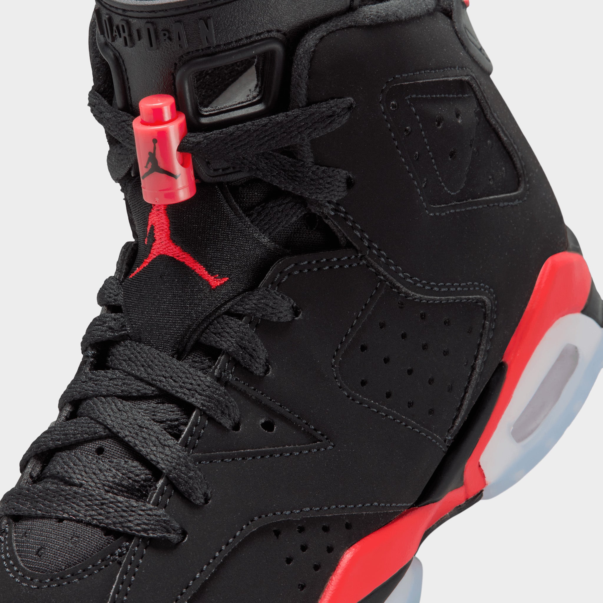 Jordan 6 Retro GS Black / Light Crimson – JD Sports