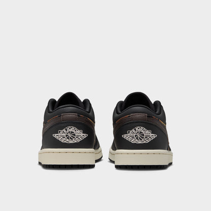 Jordan Femme 1 Low SE Noir / Craie - Brun Velours
