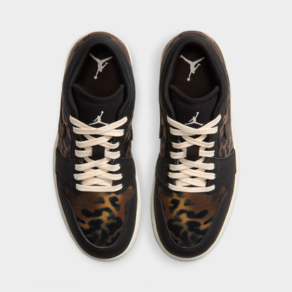 Jordan Femme 1 Low SE Noir / Craie - Brun Velours
