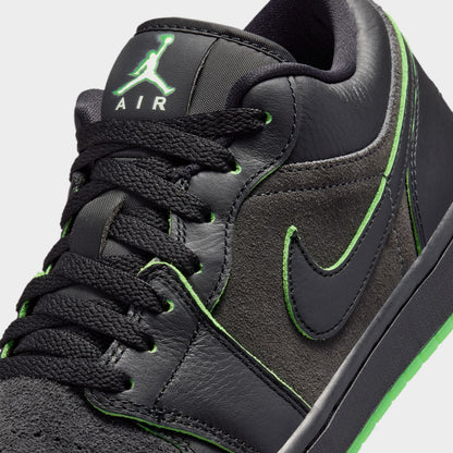 Jordan 1 Low SE pour hommes / Noir-Vert Criard