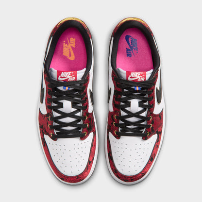 Jordan 1 Retro Low OG Noir / Rouge Varsity - Blanc Summit