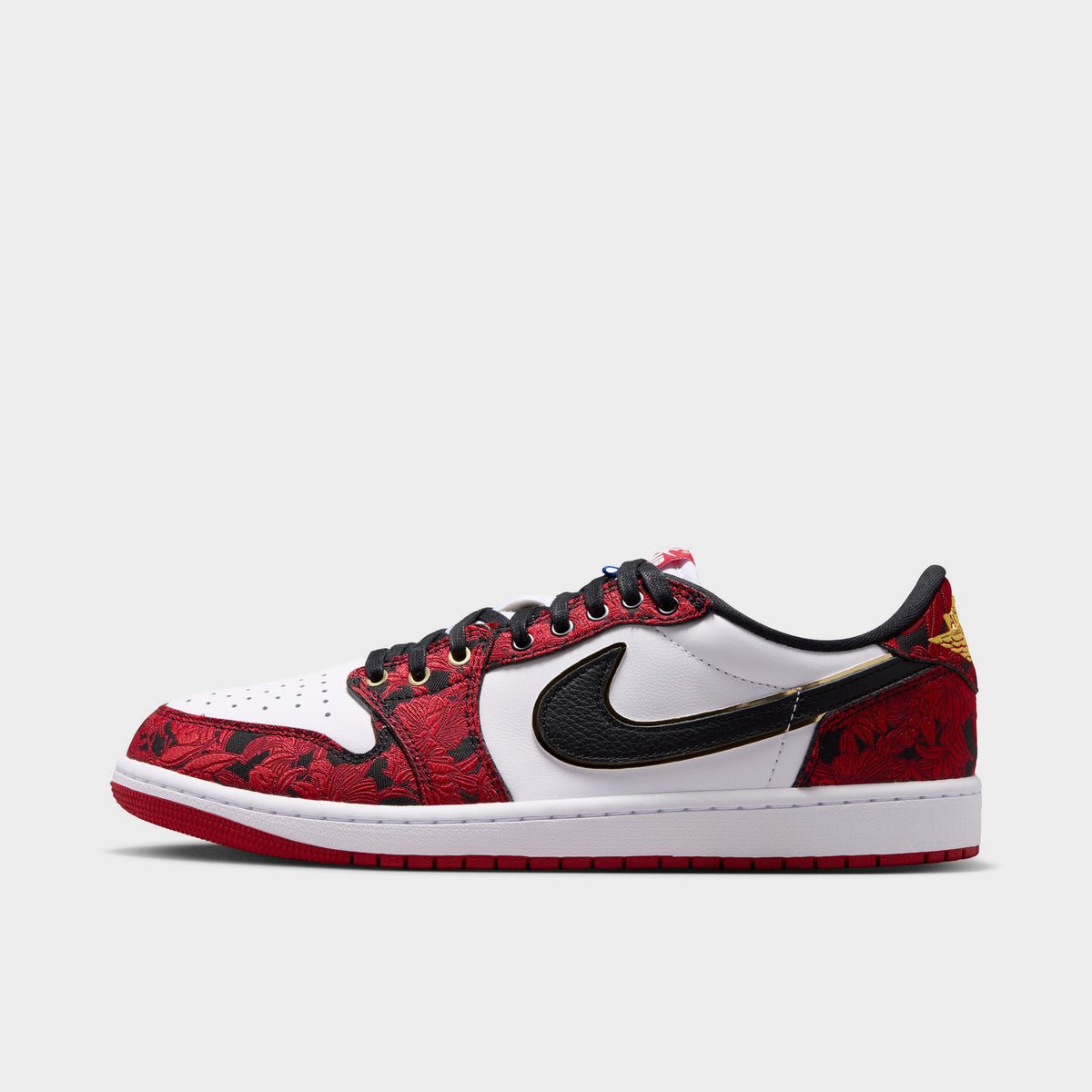 Jordan 1 Retro Low OG Noir / Rouge Varsity - Blanc Summit