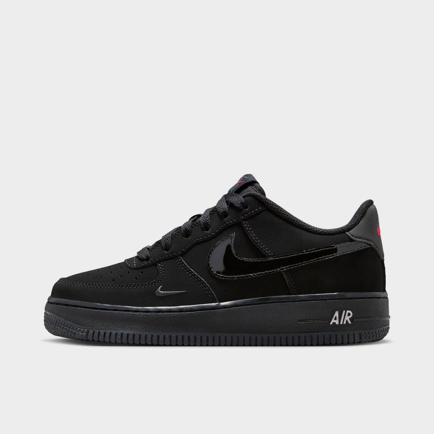 Nike Air Force 1 GS Black / Black - Dark Smoke Grey