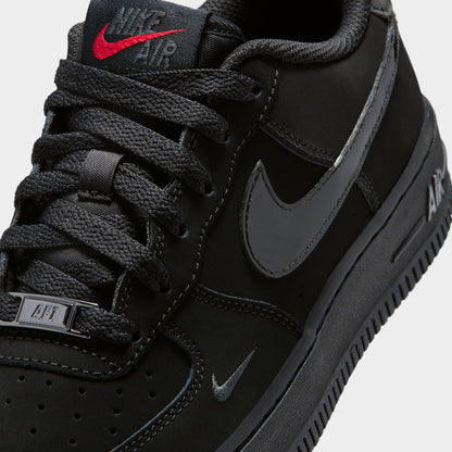 Nike Air Force 1 GS Black / Black - Dark Smoke Grey